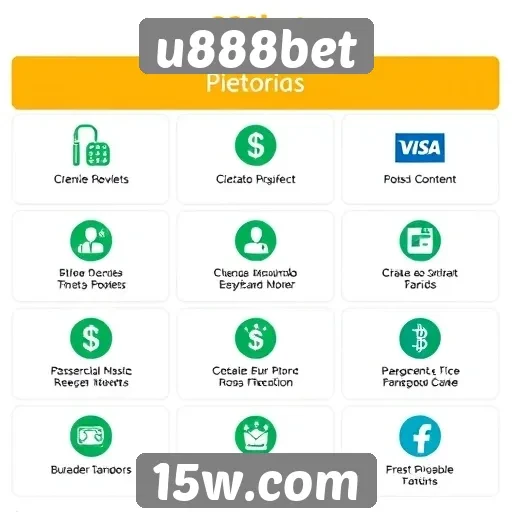 Métodos de pagamento disponíveis no u888bet